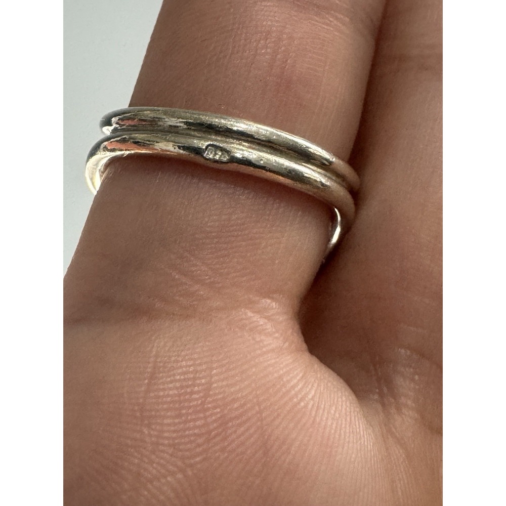 Vintage 925 Sterling Silver & Baltic Amber Ring Sz 8 ADJUSTABLE - Picture 12 of 12